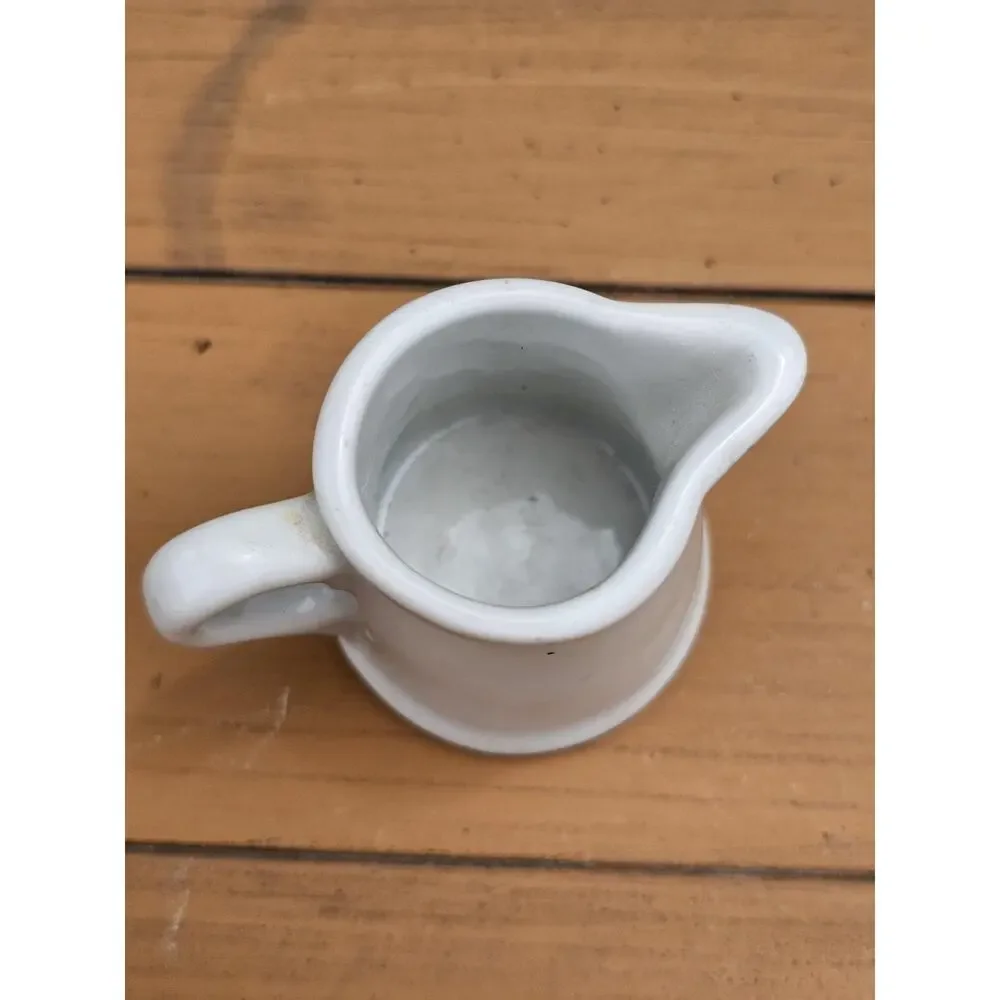 Vintage Souvenir Minature Creamer/Hundertwasser Bahnhof Railroad in Germany